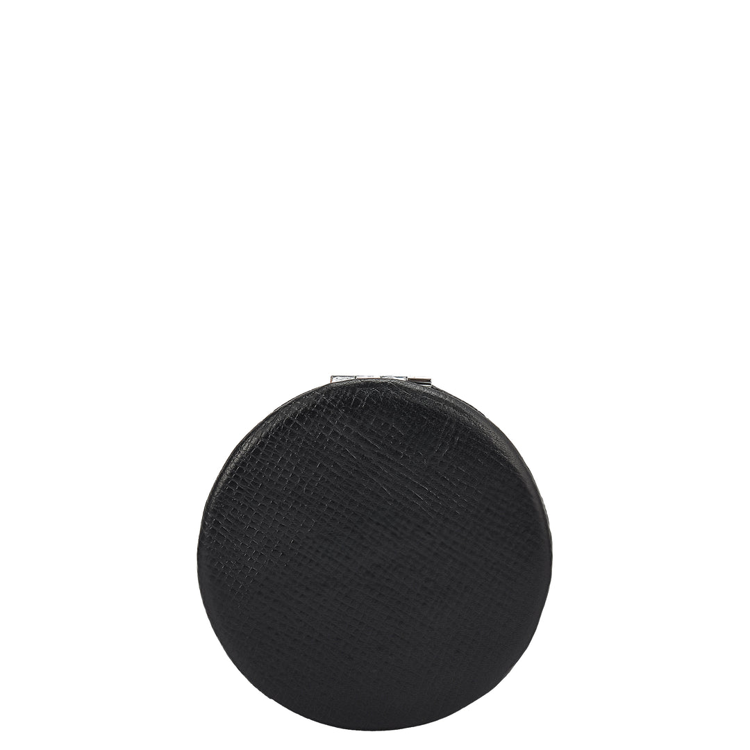 Franzy Leather Leather Mirror - Black