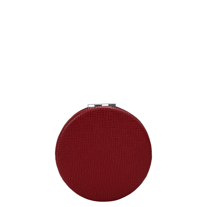 Franzy Leather Leather Mirror - Cherry
