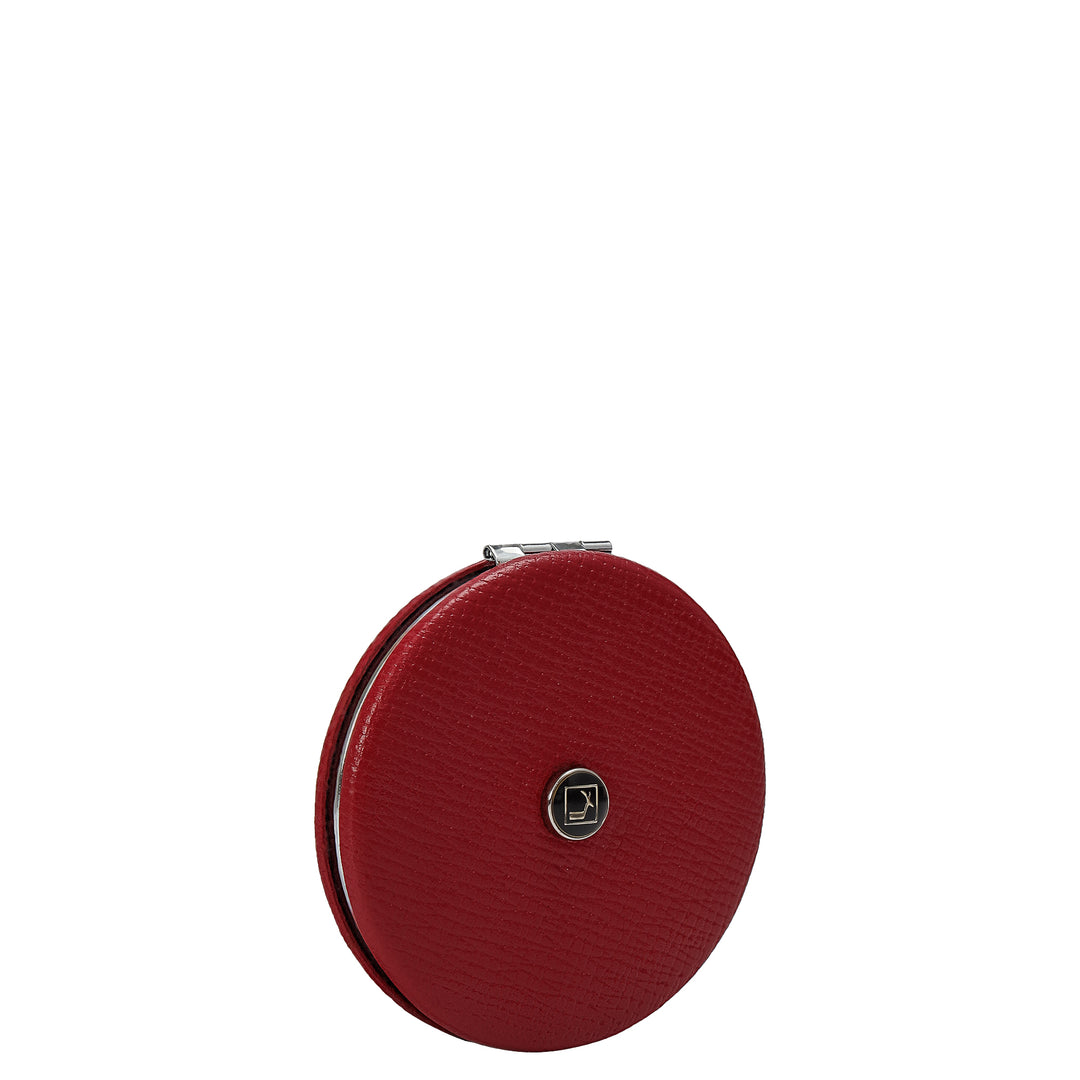 Franzy Leather Leather Mirror - Cherry