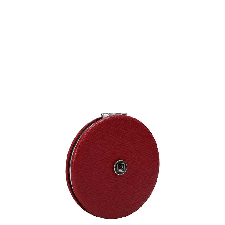 Franzy Leather Leather Mirror - Cherry