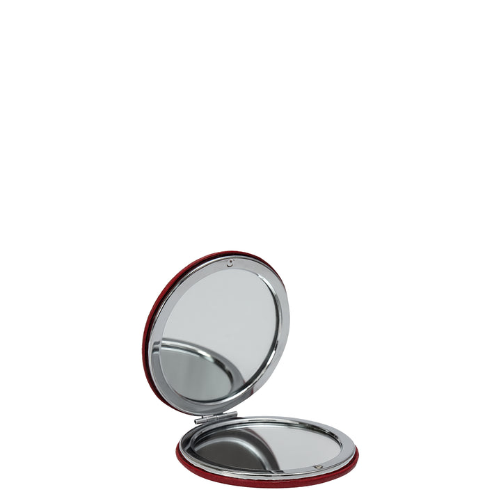 Franzy Leather Leather Mirror - Cherry