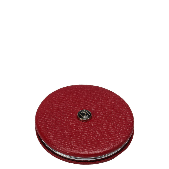 Franzy Leather Leather Mirror - Cherry