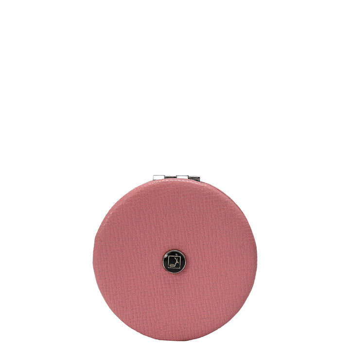 Franzy Leather Leather Mirror - Light Pink