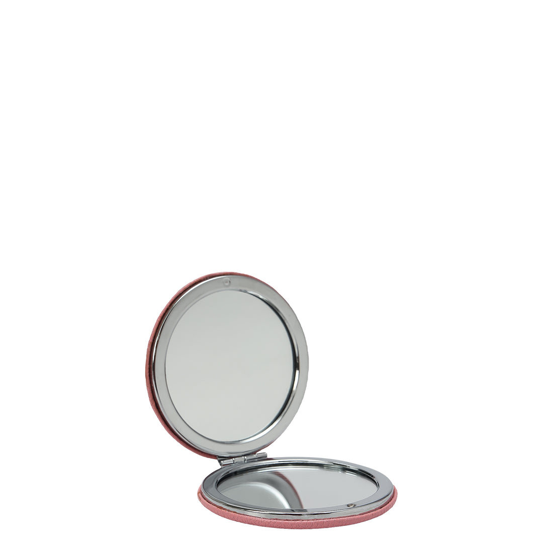 Franzy Leather Leather Mirror - Light Pink