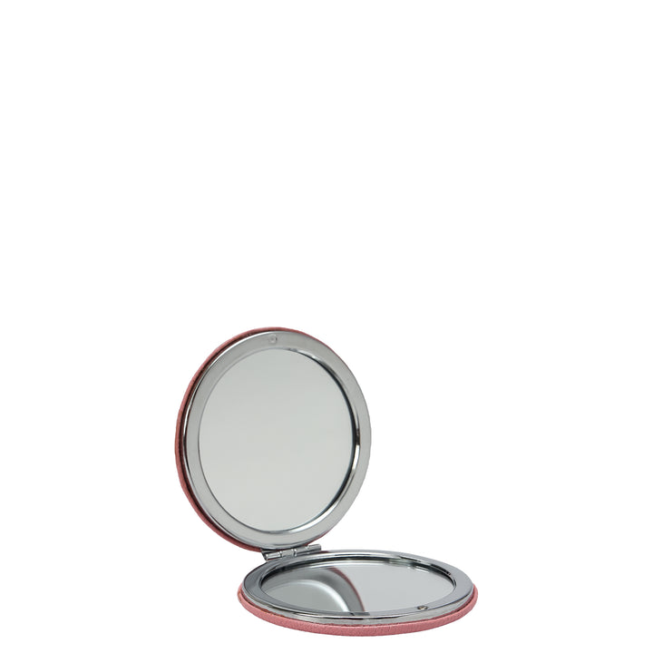 Franzy Leather Leather Mirror - Light Pink