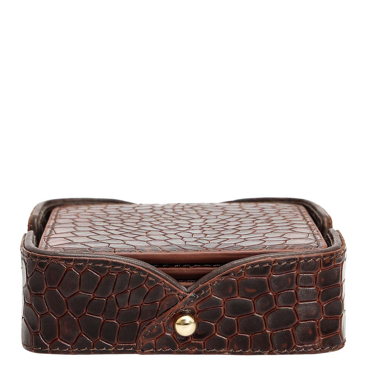 Croco Leather Coaster - Date