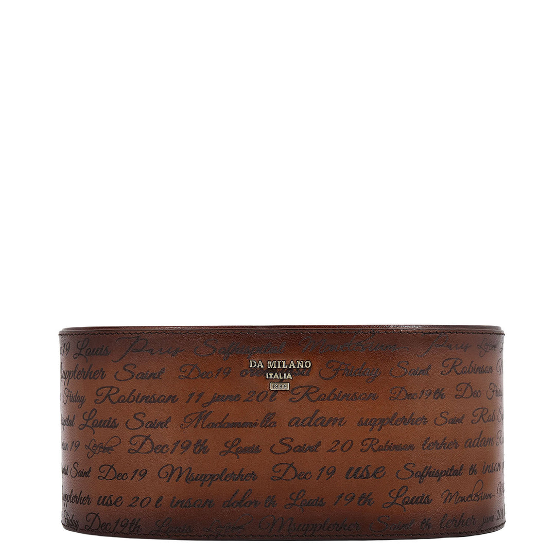 Signato Leather Desk Top Set - Cognac
