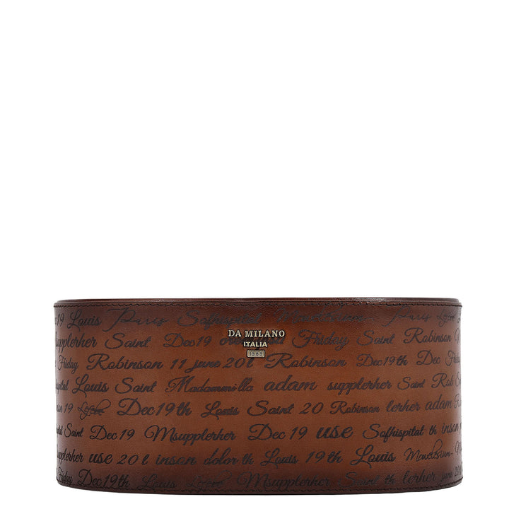 Signato Leather Desk Top Set - Cognac