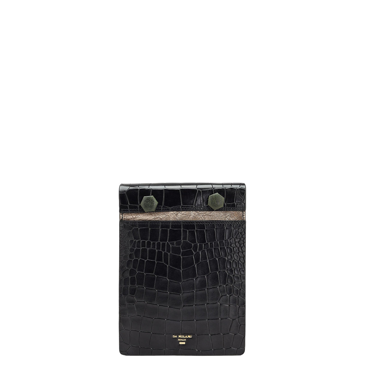 Croco Leather Desktop Set - Black