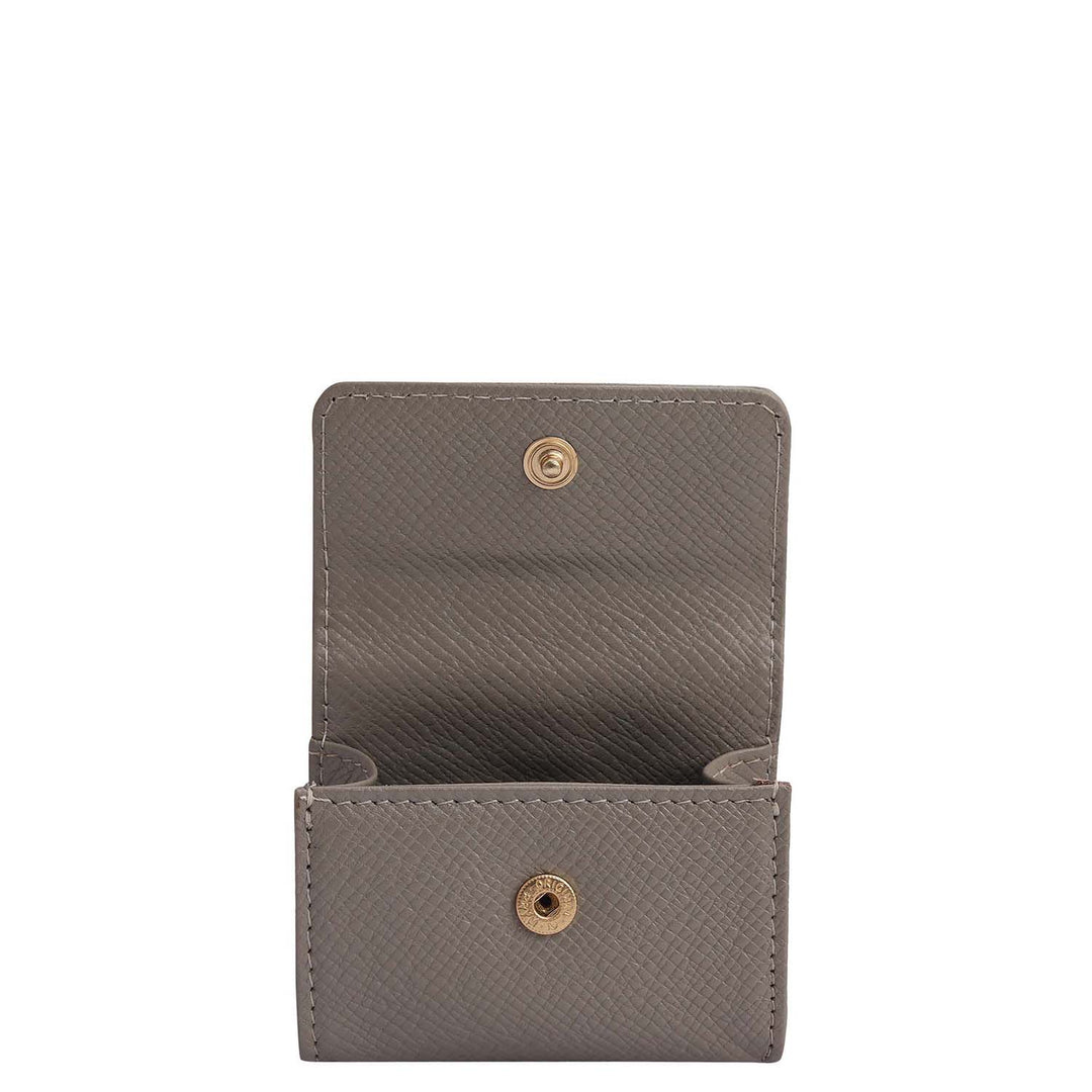 Franzy Leather Earpod Case - Stone Grey