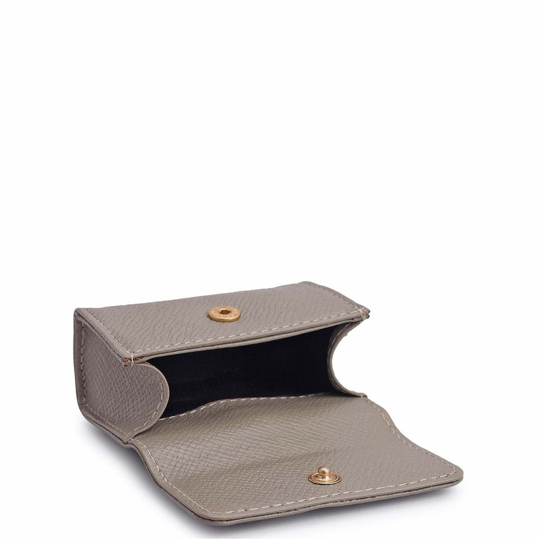 Franzy Leather Earpod Case - Stone Grey