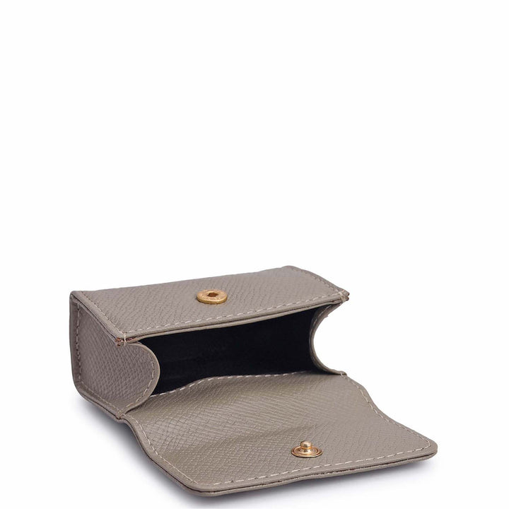 Franzy Leather Earpod Case - Stone Grey
