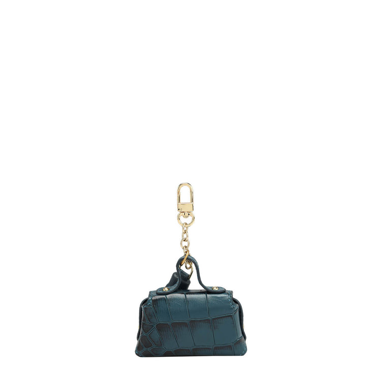 Croco Leather Earpod Case - Ocean