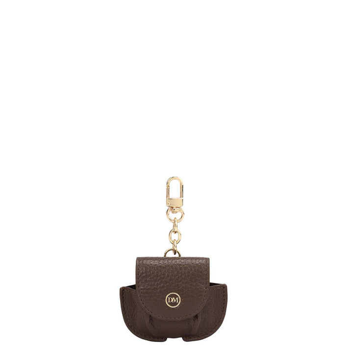 Wax Leather Earpod Case - Chocolate