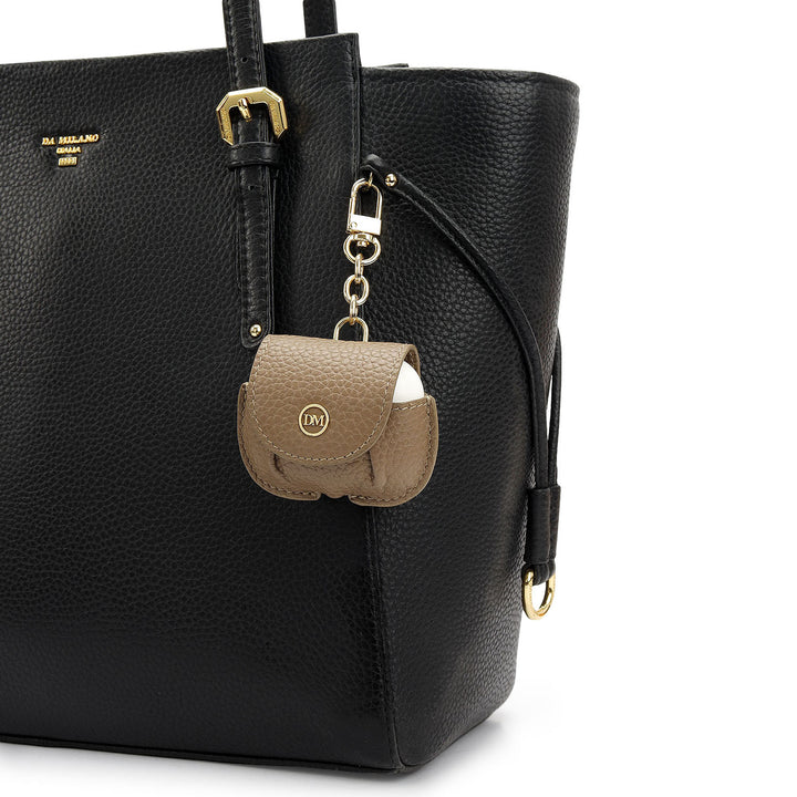 Wax Leather Earpod Case - Greyish Taupe