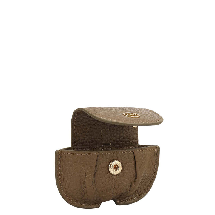 Wax Leather Earpod Case - Moss