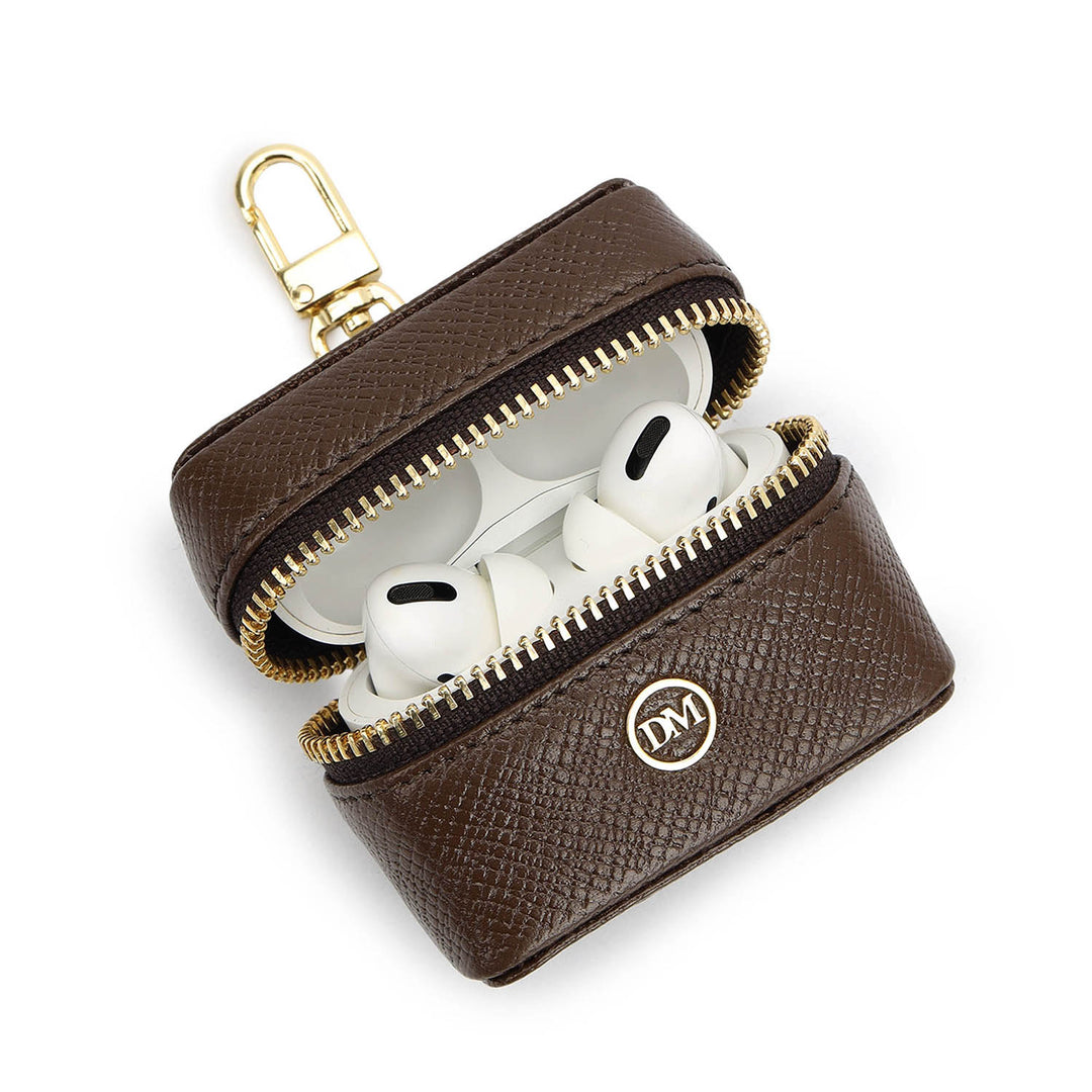 Franzy Leather Earpod Case - Walnut