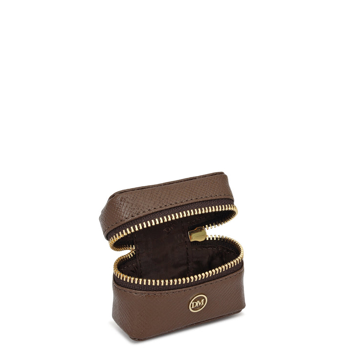 Franzy Leather Earpod Case - Walnut