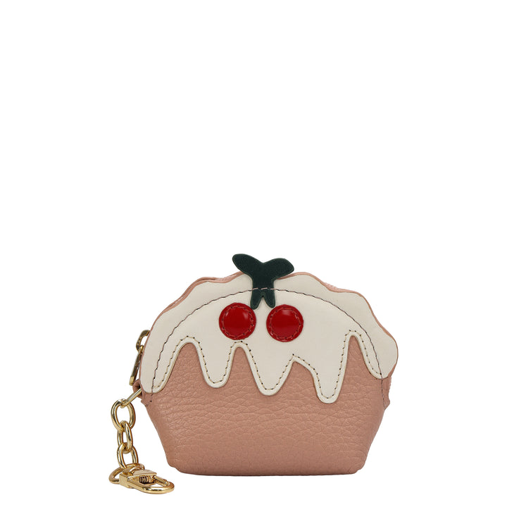 Wax Plain Leather Earpod Case - Feather