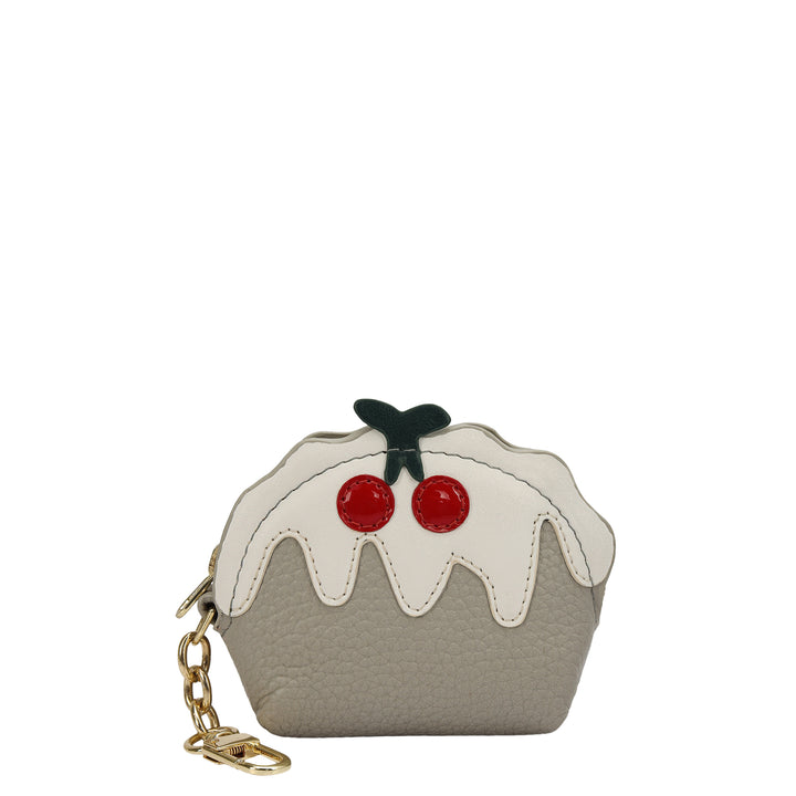 Wax Plain Leather Earpod Case - Khaki