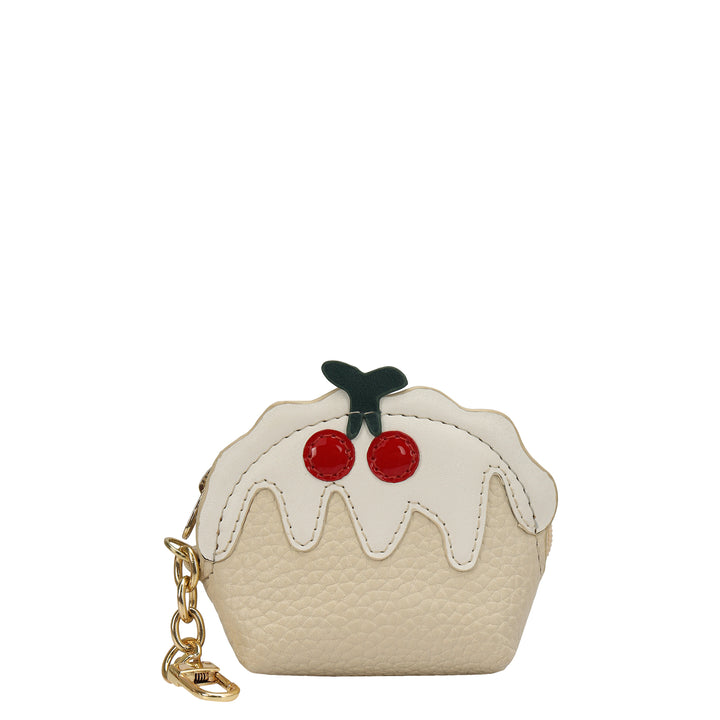 Wax Plain Leather Earpod Case - Marshmallow