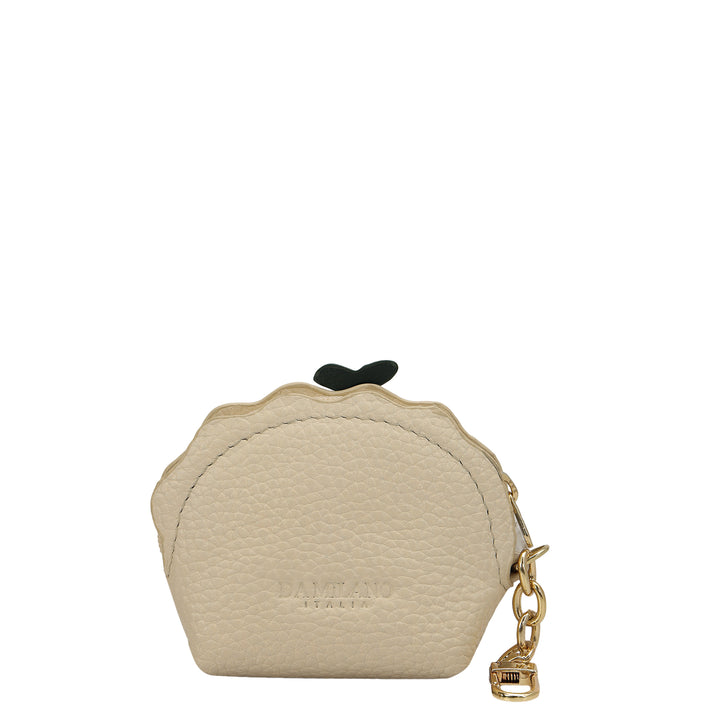 Wax Plain Leather Earpod Case - Marshmallow