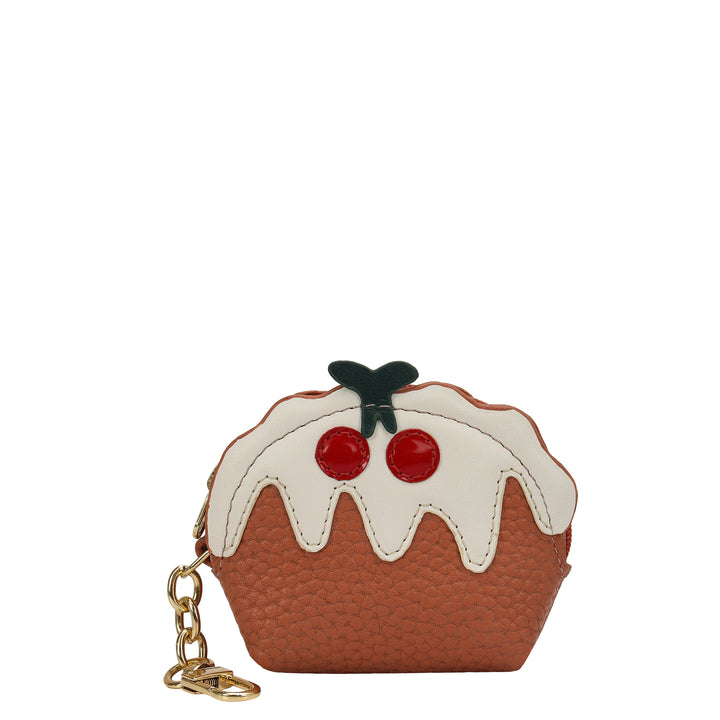 Wax Plain Leather Earpod Case - Terracotta