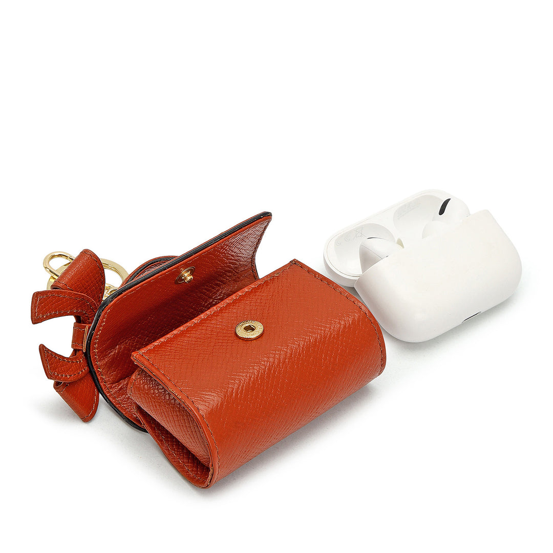 Franzy Leather Earpod Case - Rust