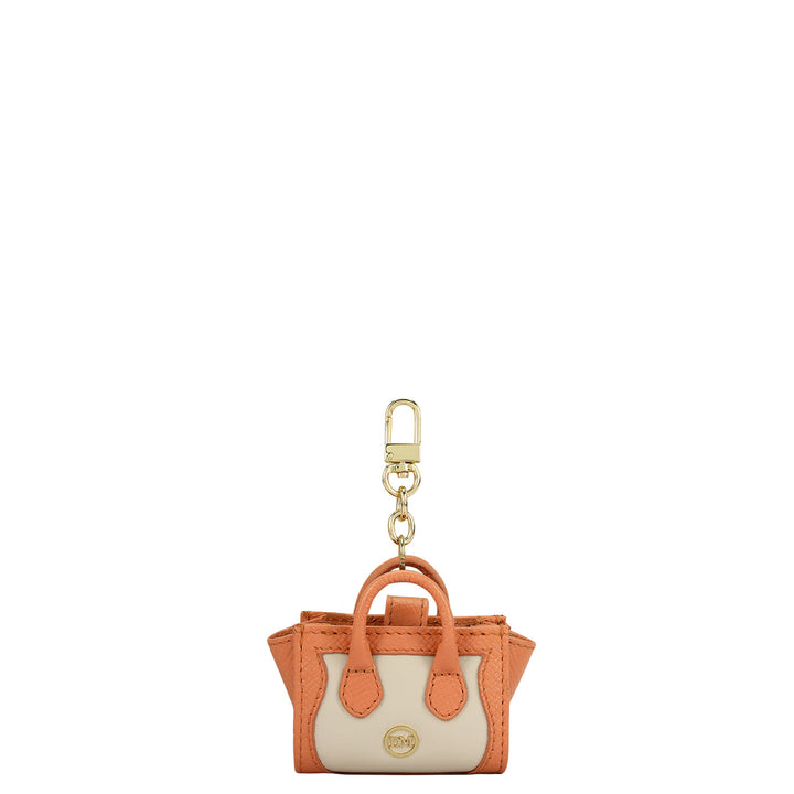 Franzy Plain Leather Earpod Case - Salmon