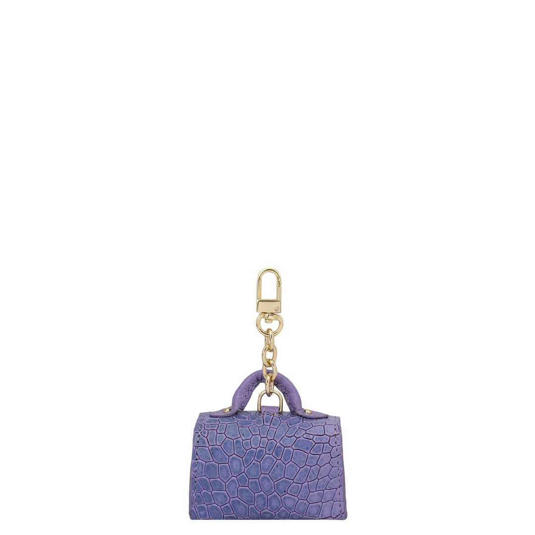 Croco Leather Earpod Case - Purple Haze