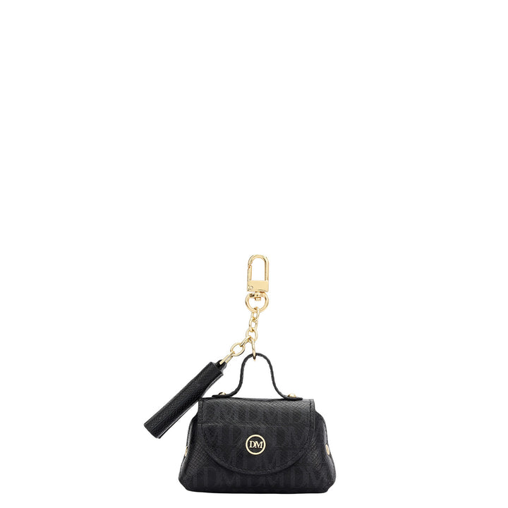Monogram Leather Earpod Case - Black