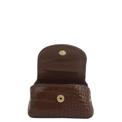 Croco Leather Earpod  Case - Date