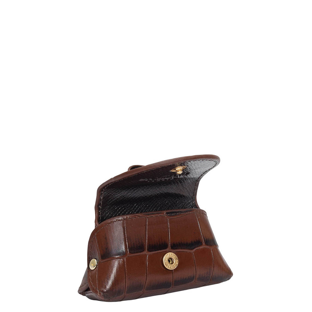 Croco Leather Earpod Case - Date