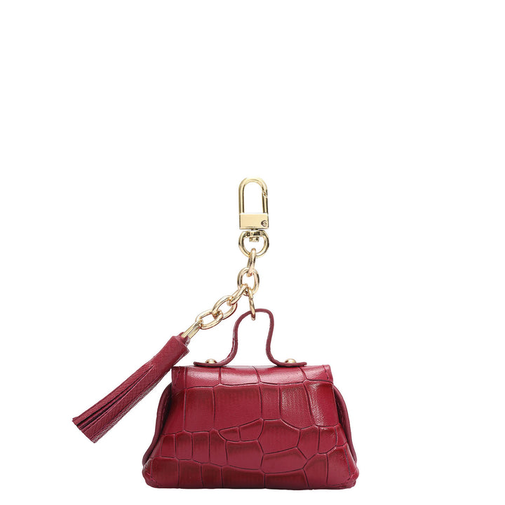 Croco Leather Earpod Case - Plumberry