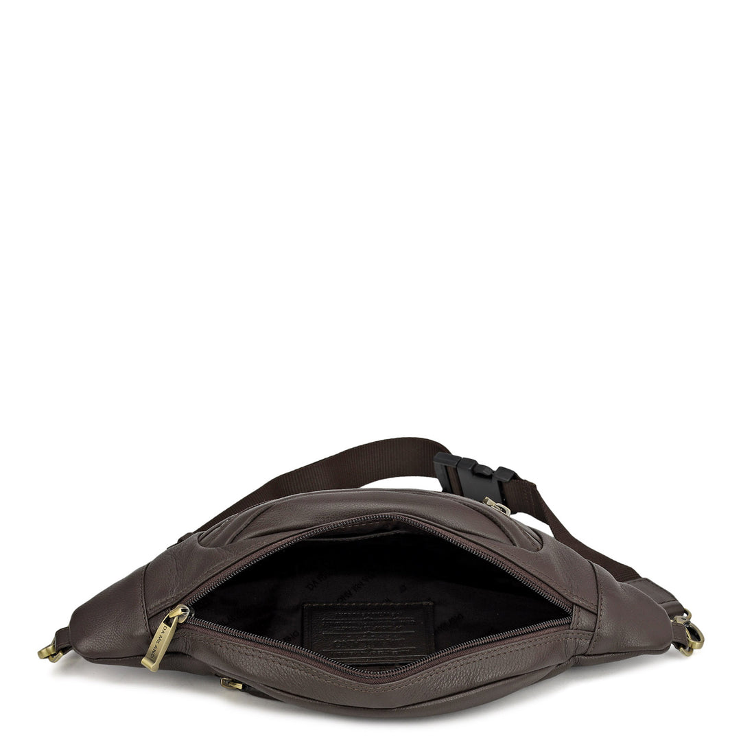 Wax Leather Multi Pouch - Brown