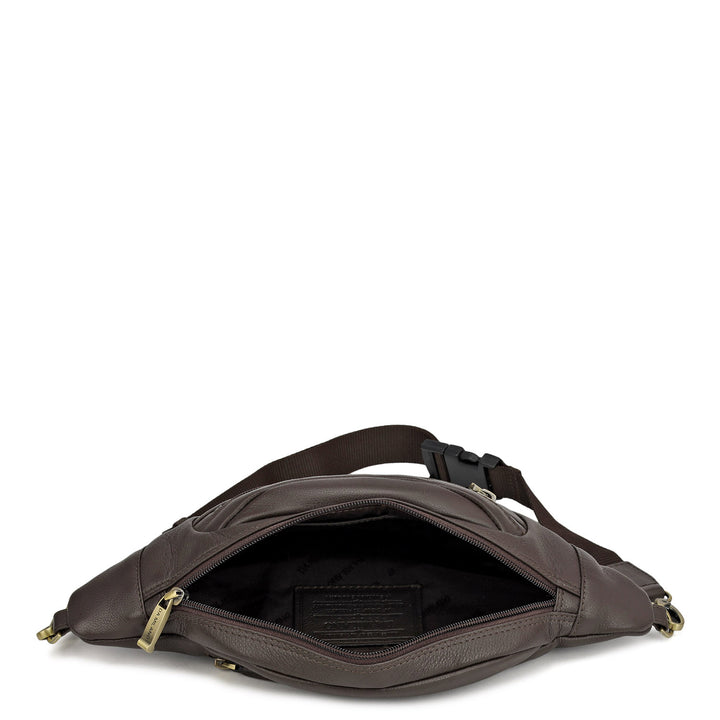 Wax Leather Multi Pouch - Brown
