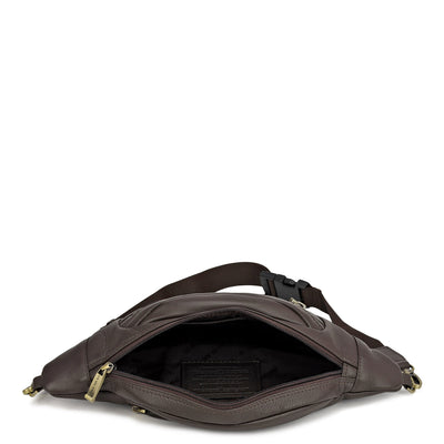 Wax Leather Multi Pouch - Brown