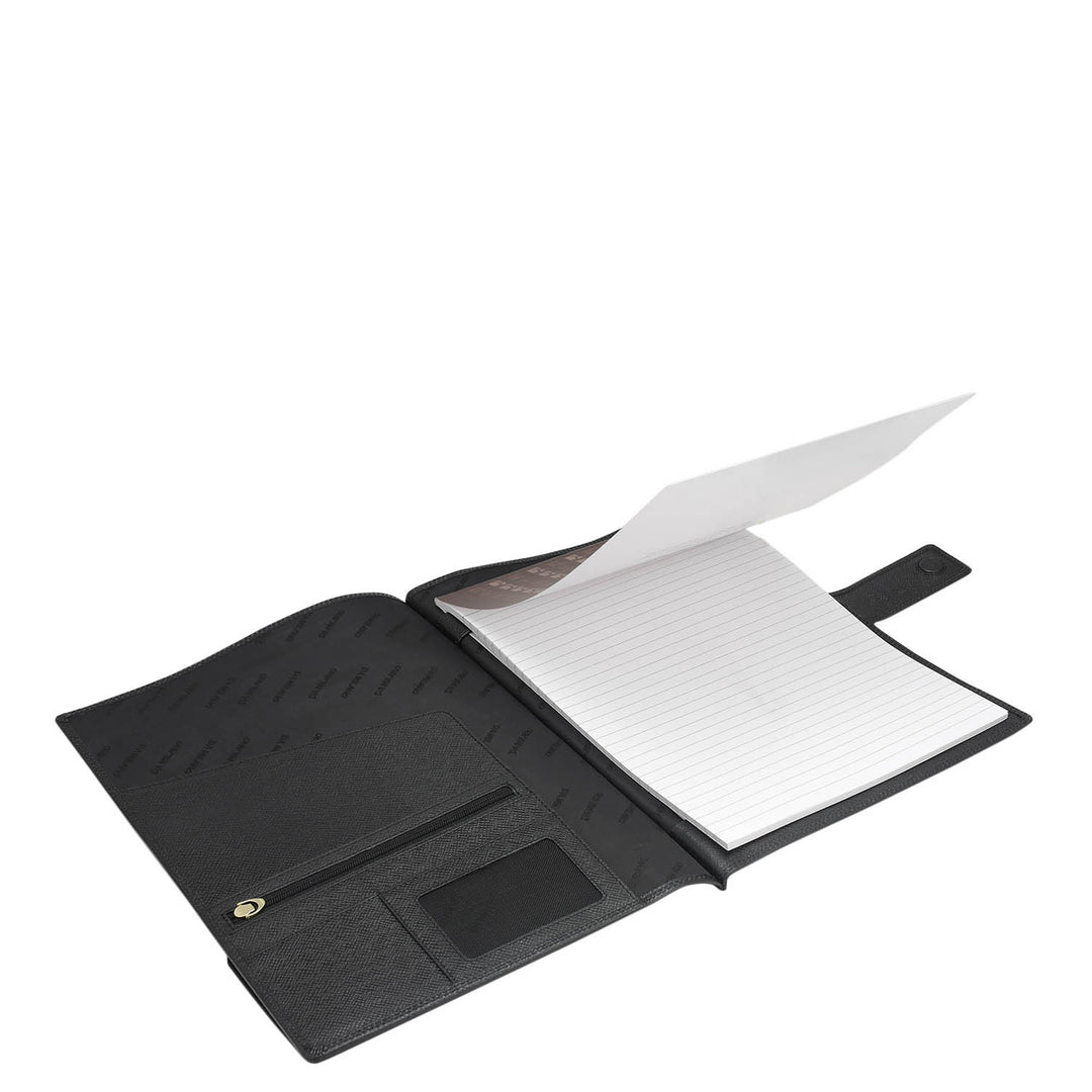 Franzy Leather Folder - Black