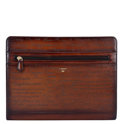 Signato Leather Folder - Cognac