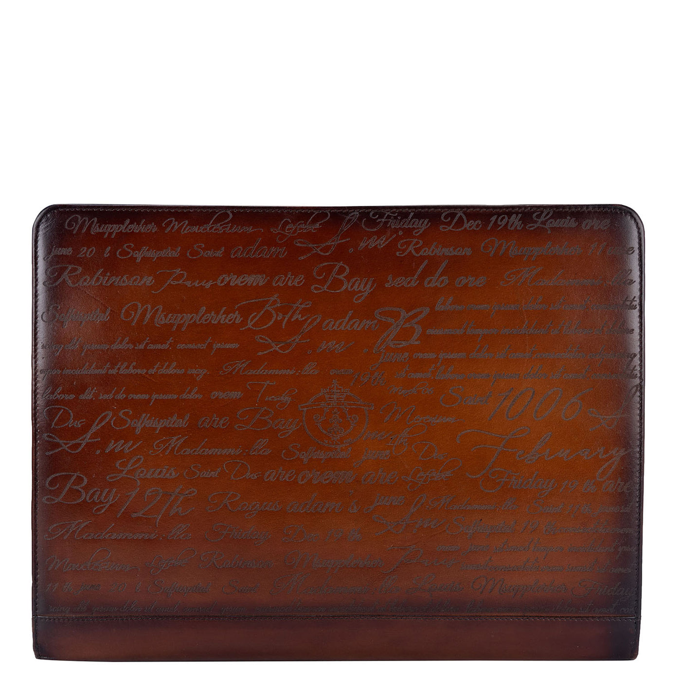 Signato Leather Folder - Cognac