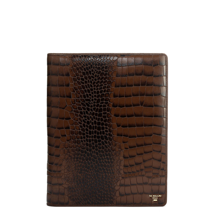 Croco Leather Folder - Date