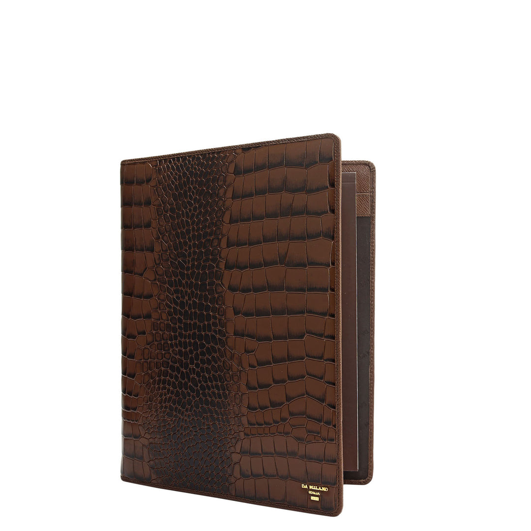 Croco Leather Folder - Date