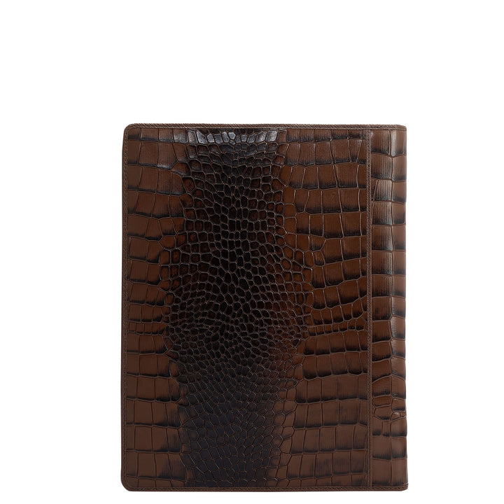 Croco Leather Folder - Date