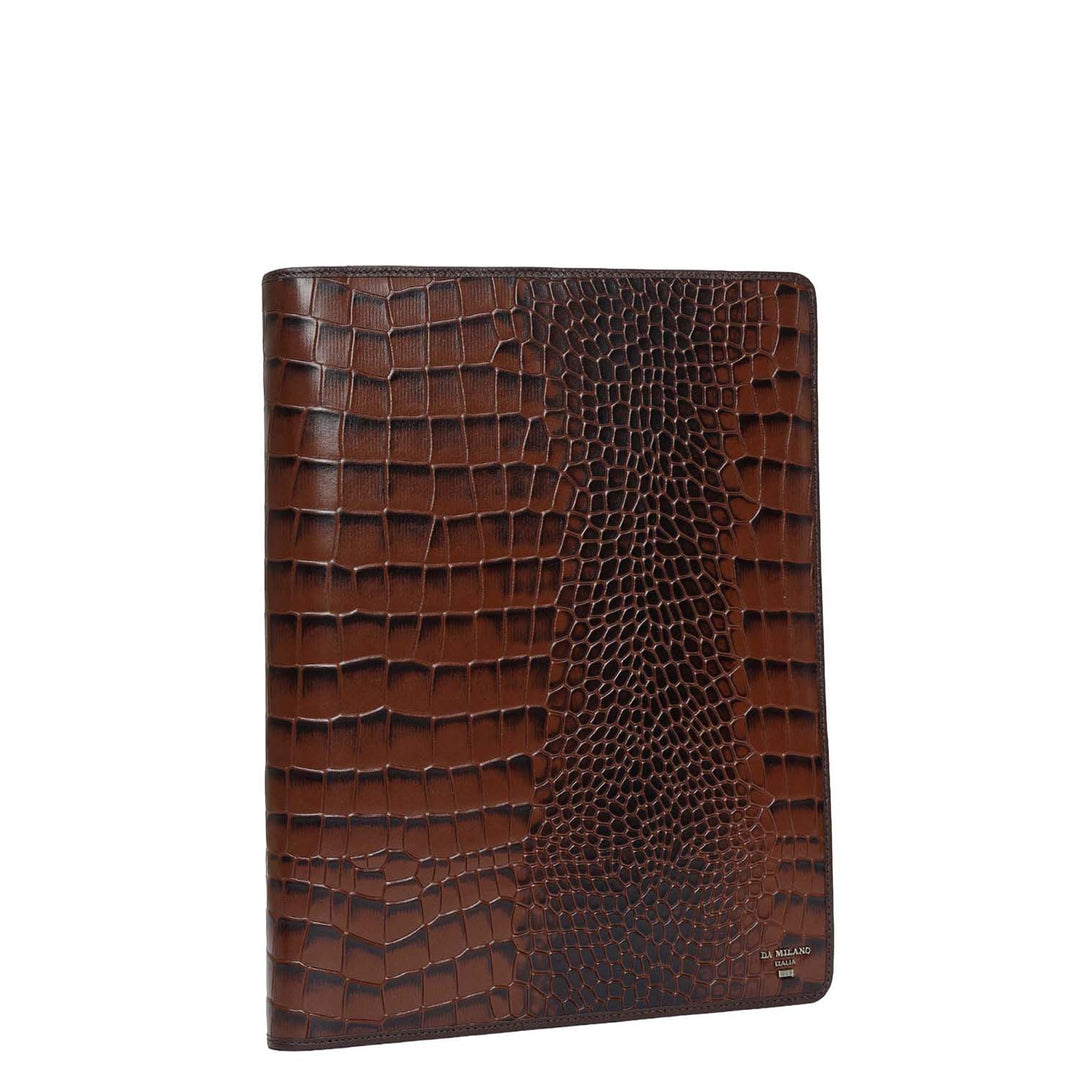 Croco Leather Folder - Date