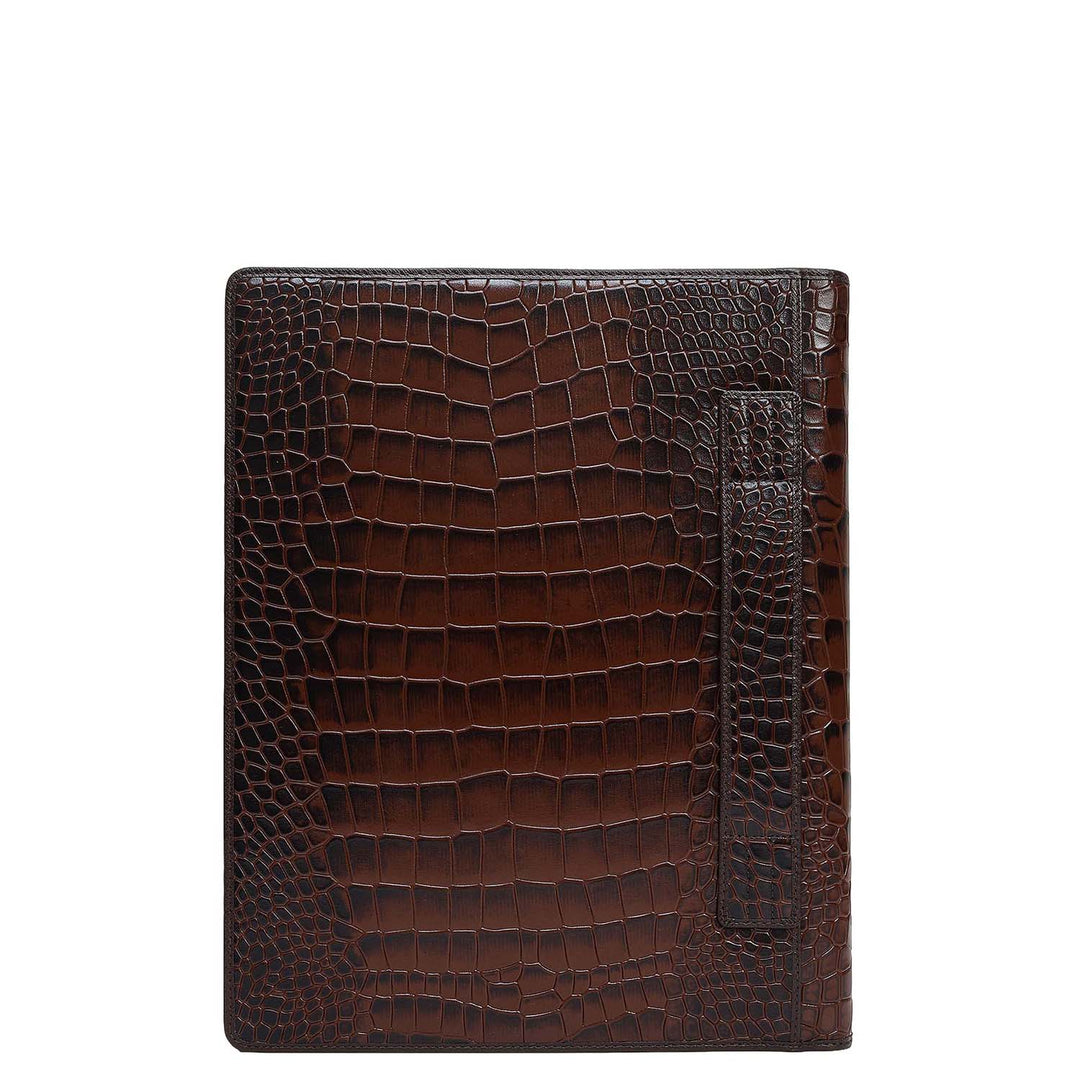 Croco Leather Folder - Date