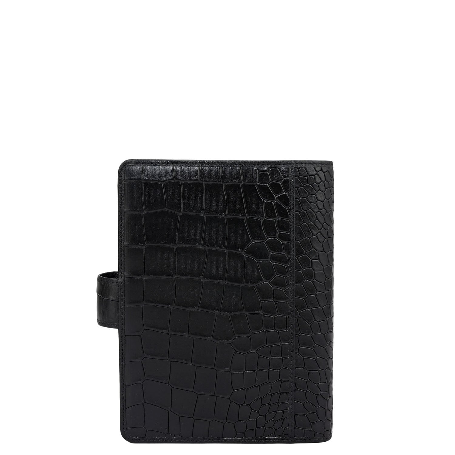 Croco Leather Filo Fax - Black – Da Milano