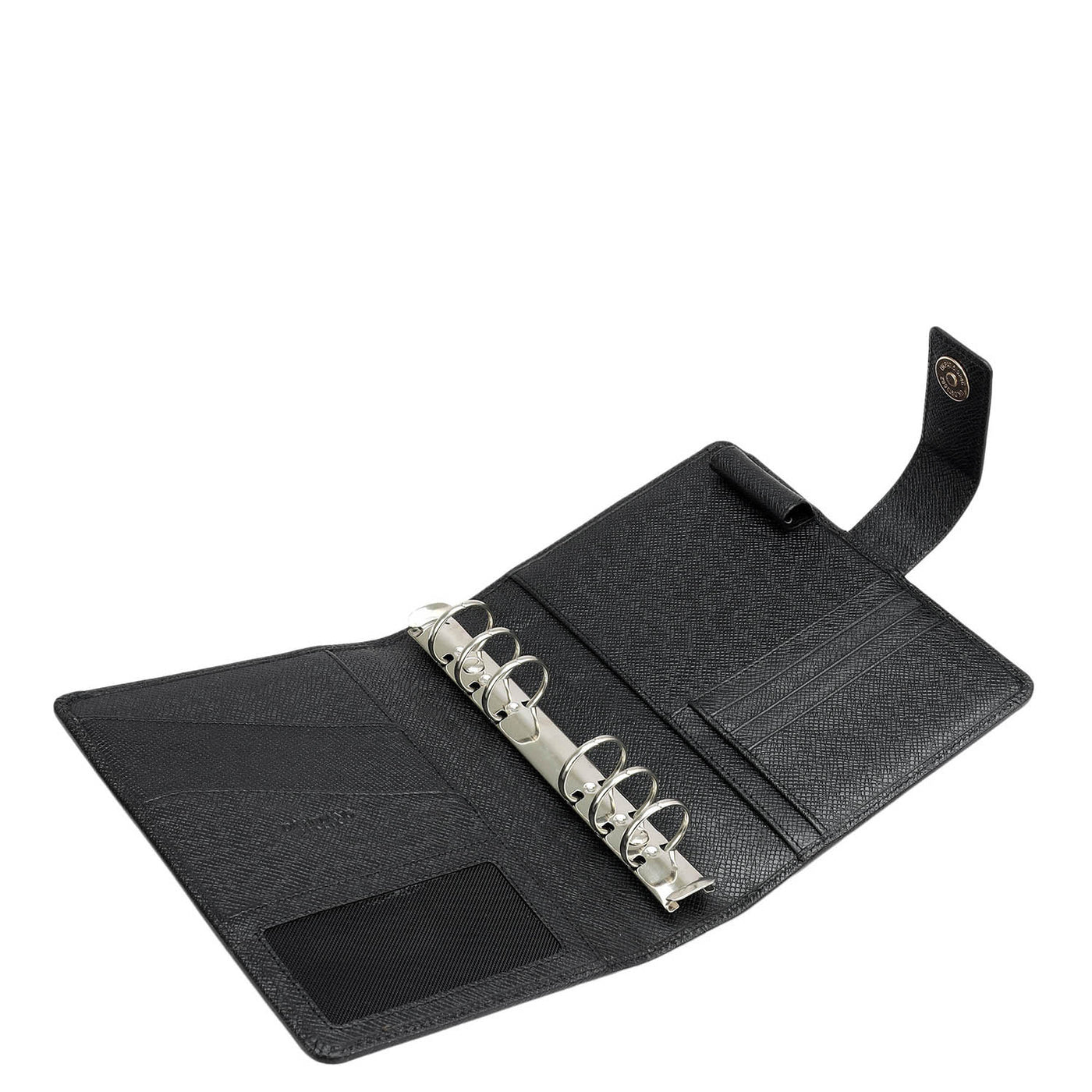 Croco Leather Filo Fax - Black