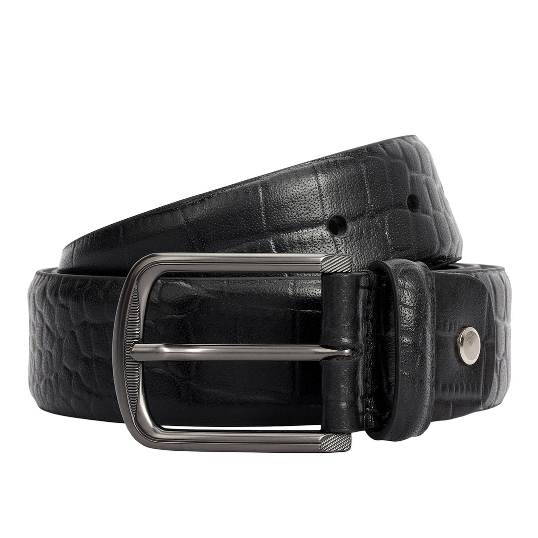 Croco Leather Gift Set - Black