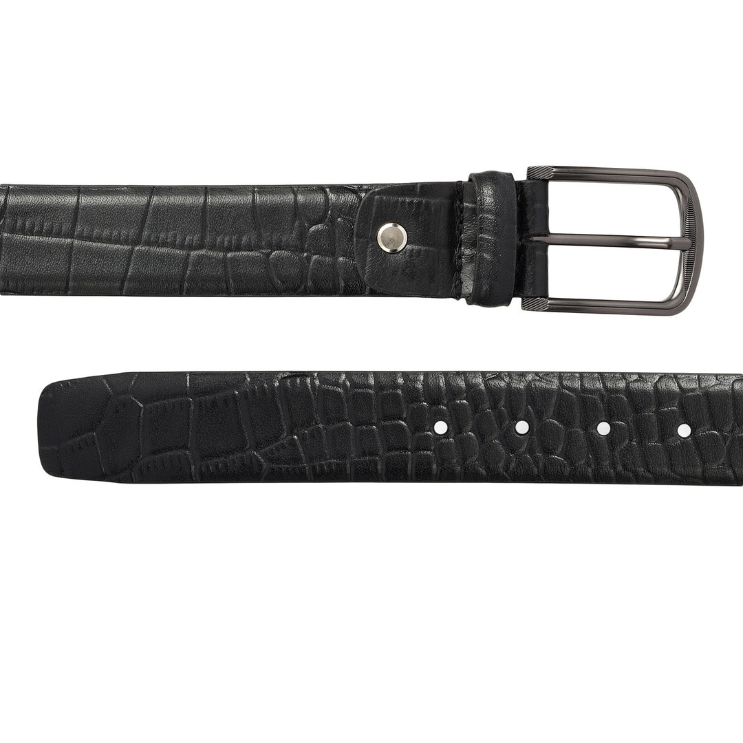 Croco Leather Gift Set - Black