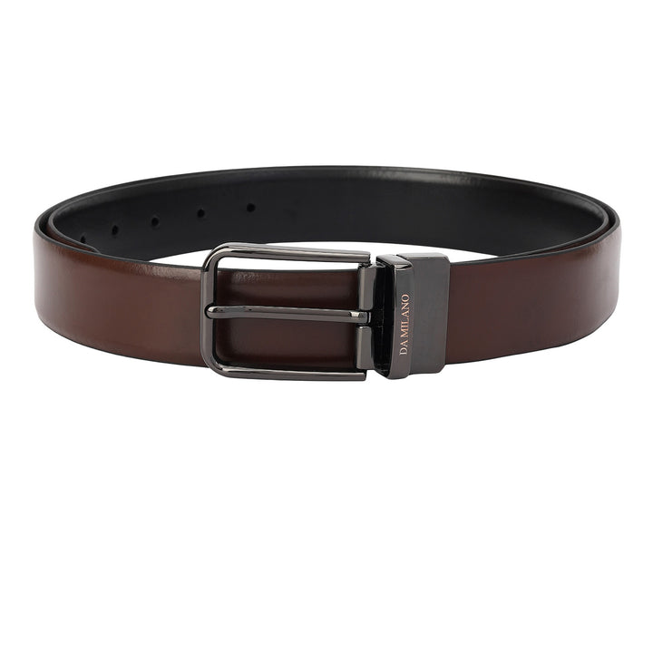 Walnut Plain Leather Mens Wallet & Belt Gift Set